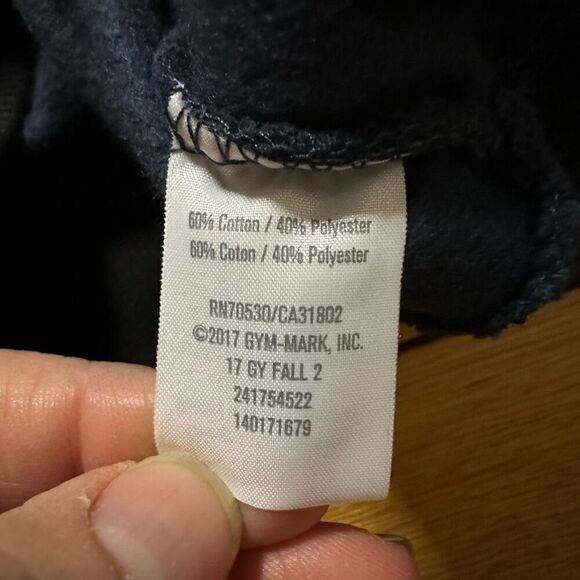 NWT Gymboree motorcycle zip up hoodie navy small 5/6 - Picture 6 of 8